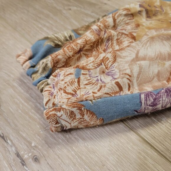 Vtg Trolley Car Floral High-Waisted Dress With Button Detail Boho Hippie READ - Picture 3 of 10